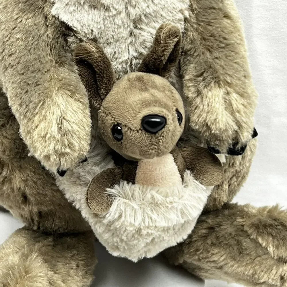 Wild Republic Cuddlekins Kangaroo With Joey In Pouch 12